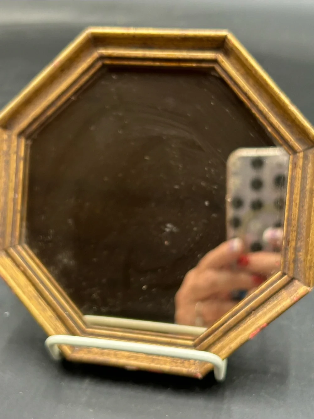 Octagonal Decorative framed mirror small